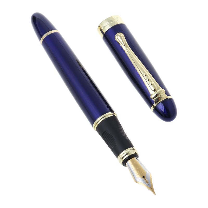 Jinhao X450 Luxury Men's Fountain Pen Business Student 0.5mm Extra Fine Nib Transparent Calligraphy Office Supply Writing Tools