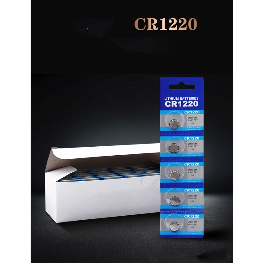 Vỉ 5 viên pin CR1220 Lithium Battery 3V ( GIÁ 1 Vĩ 5 VIÊN )