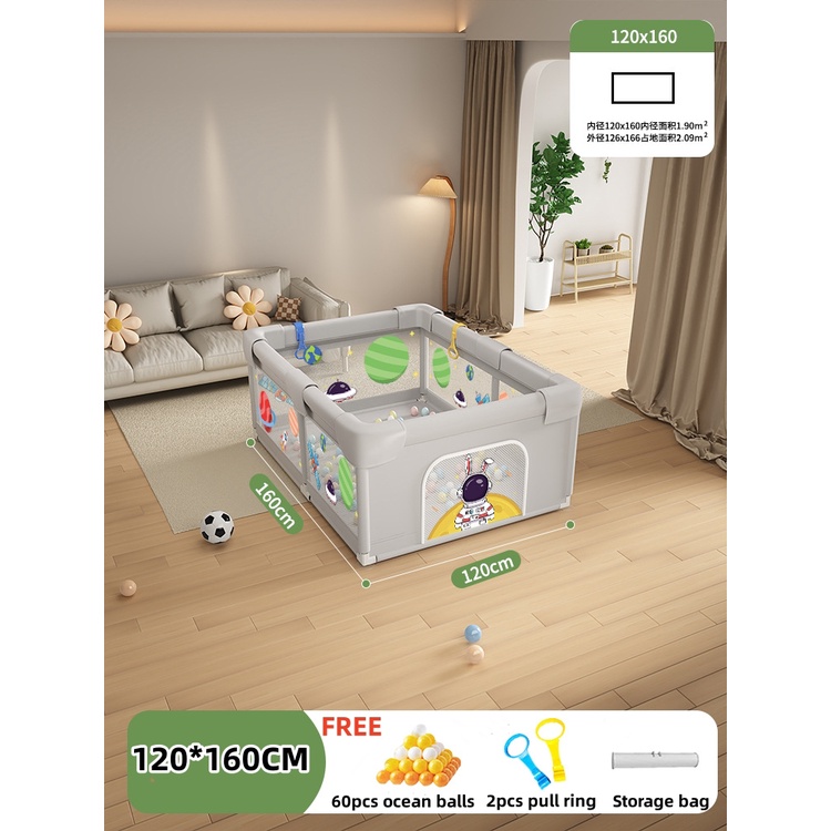 SG STOCK EmmAmy® Baby Playpens Toddlers Indoor Folding Fence Living