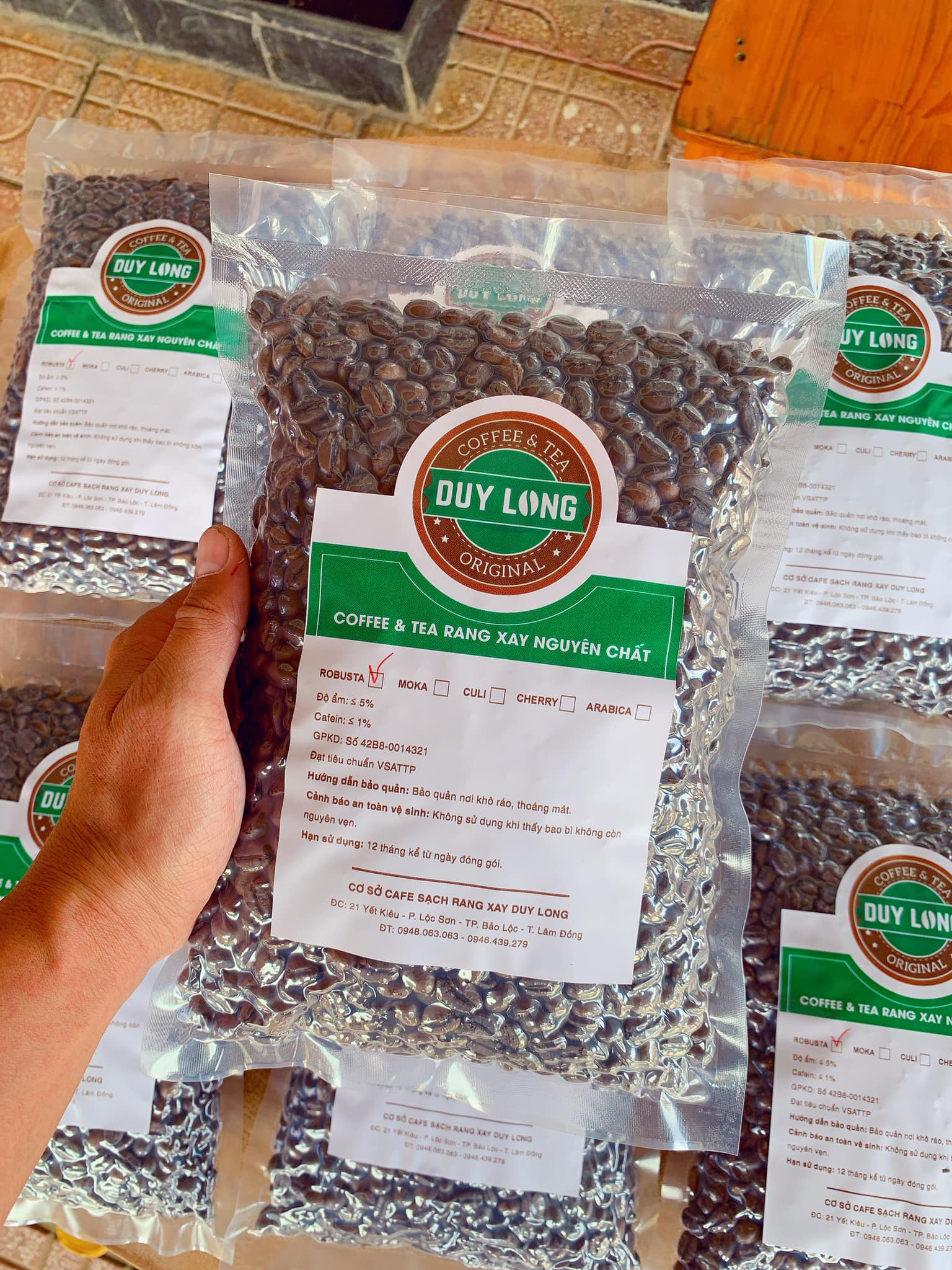 Cà phê Robusta mộc , nguyên chất 100%!