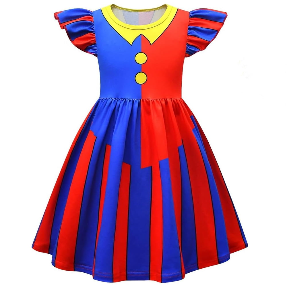 Pomni Costume Kids The Amazing Digital Circus Cosplay Costume Dress ...