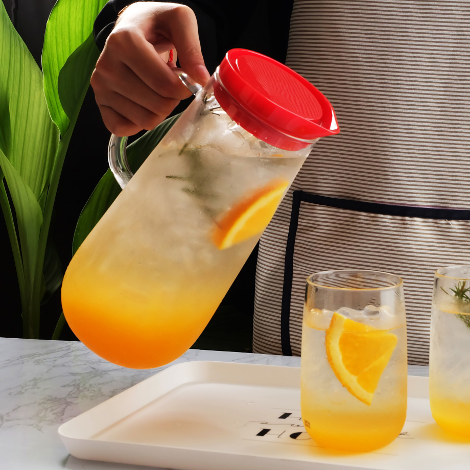 Bình thủy tinh Samadoyo S068B (Đỏ) 1250ml