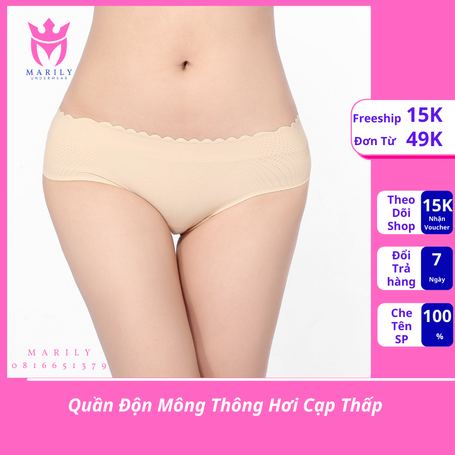 Quần Độn Mông Thông Hơi Cạp Thấp