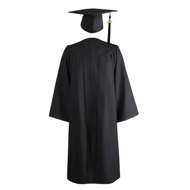 2022 Graduation Gown Cap University Academic Graduation Gown Robe Mortarboard Cap Uniforme Bacharel De Graduao