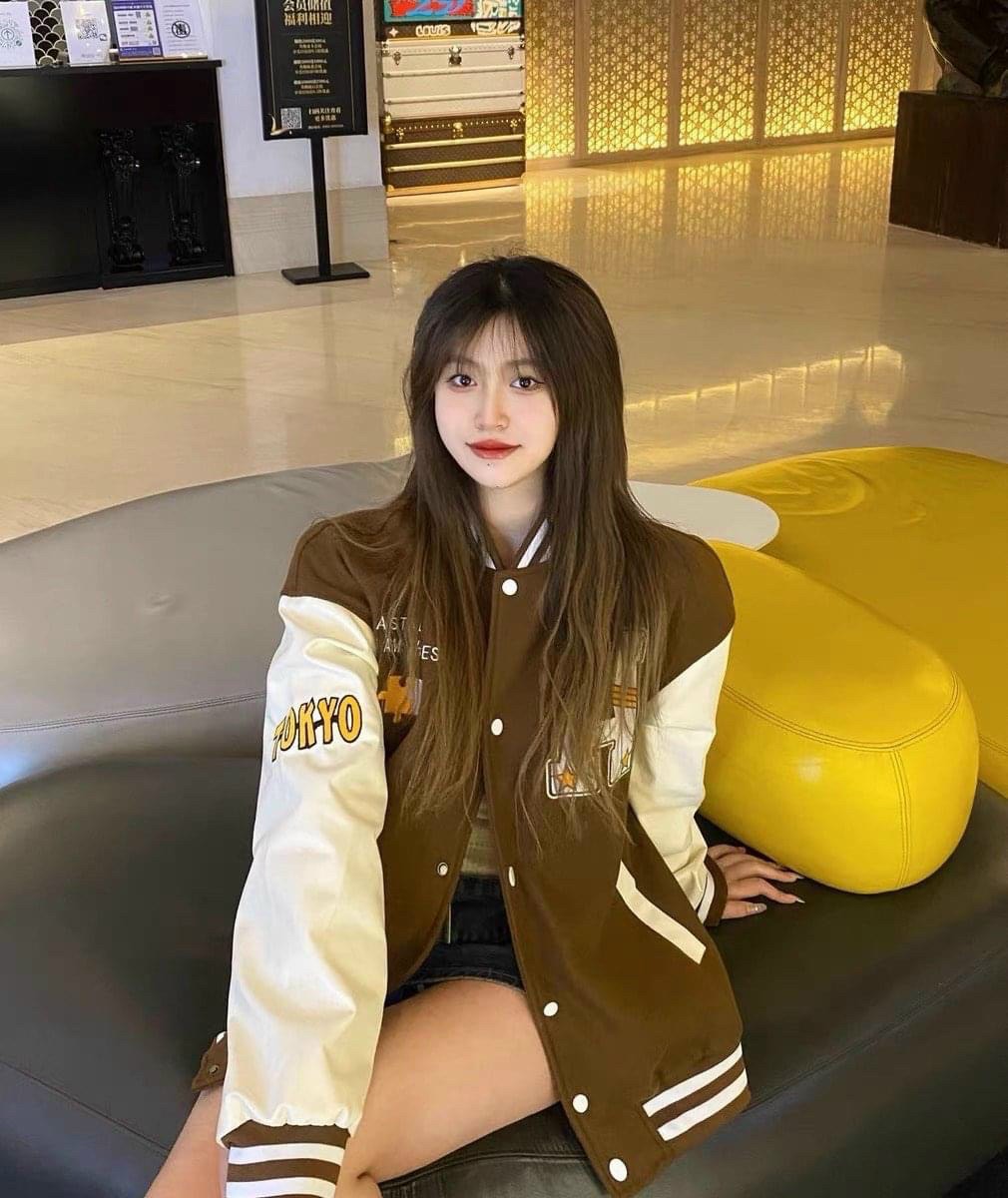 Áo Khoác Varsity Jacket A STUDIO bomber bóng chày basic nam nữ form rộng_TP453