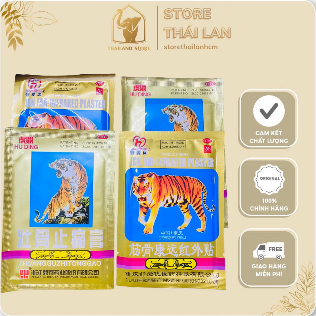 Cao dán Cọp Thái Lan - Hỗ trợ giảm đau nhức xương khớp