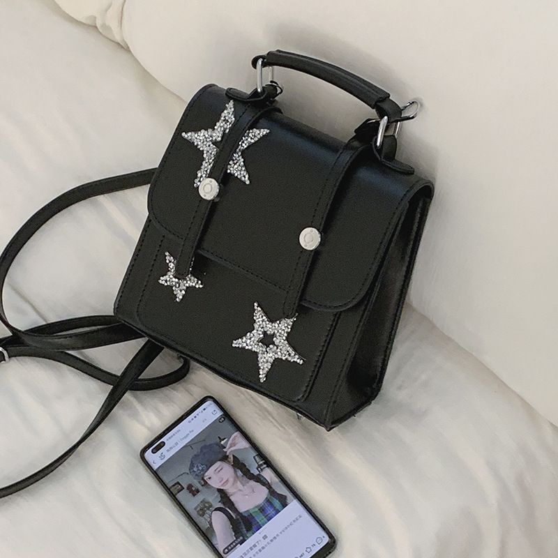 Deere Jack Sparkling star backpack New trendy niche silver student backpack Shoulder bag