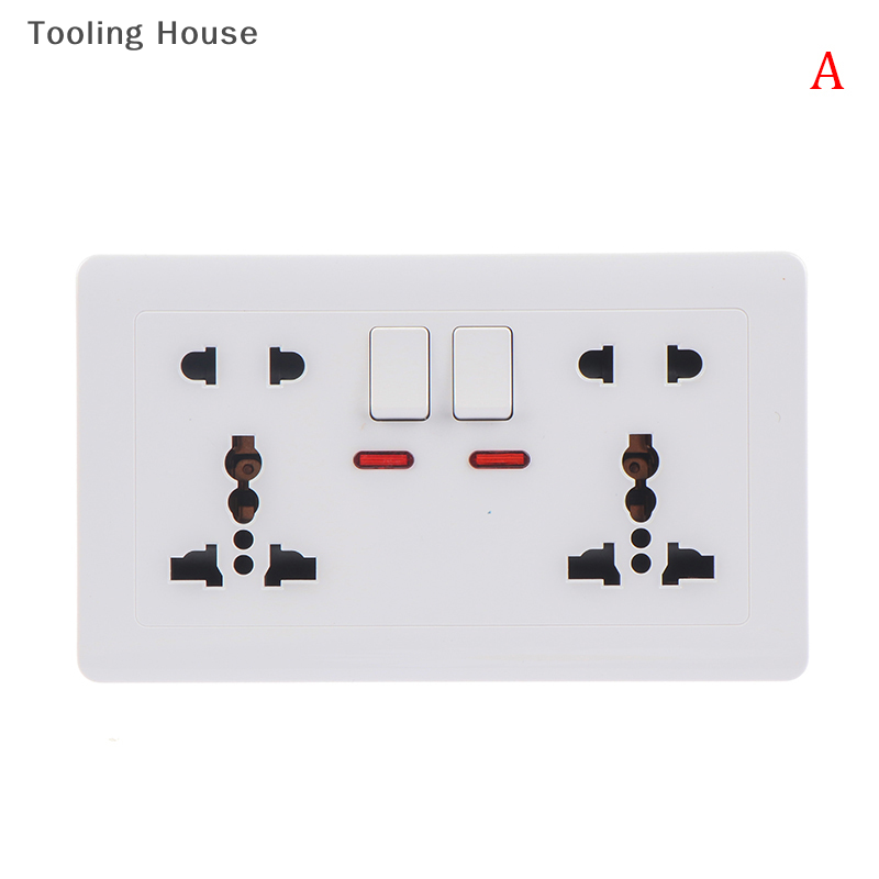 Ổ cắm điện gắn tường ổ cắm cổng sạc USB kép 2.1A 5 lỗ thông dụng