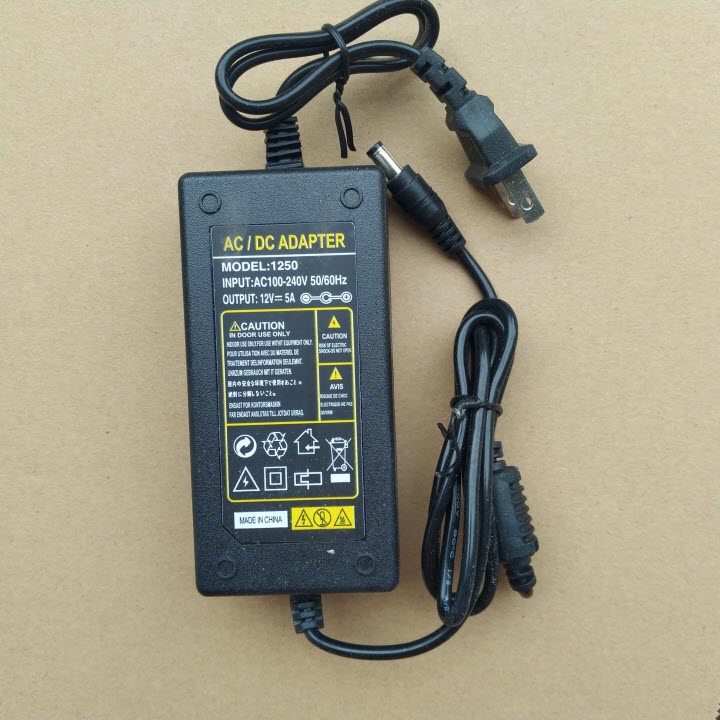 Bộ chuyển đổi nguồn AC sang DC 12V 5A adapter 12v 5a adaptor 12v 5a 5.5*2.1mm
