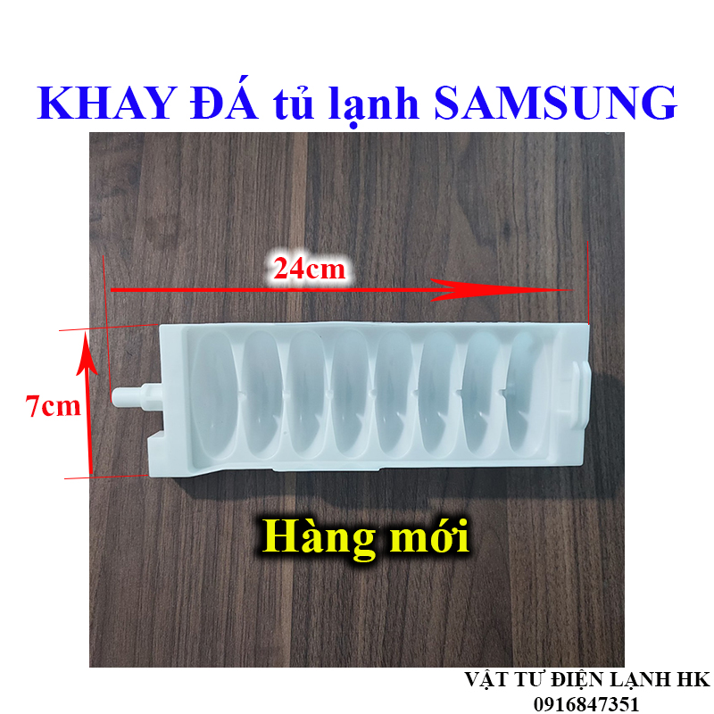 Khay đá rơi tủ lạnh Samsung, Khay làm đá xoay tủ Sámung 8 viên hàng Cao cấp