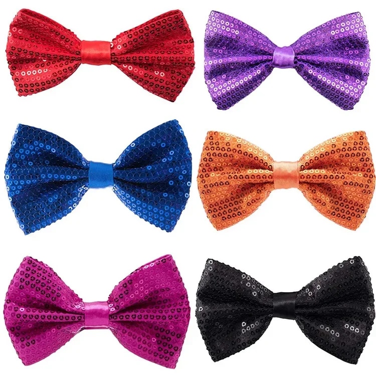 Sequined%20bow%20tie%20for%20children%20beaded%20bow%20for%20men%20and%20women%20stage%20performance%20luminous%20bow%20tie%20custom%20solid%20color%20spot%20wholesale%20-%20Image%207