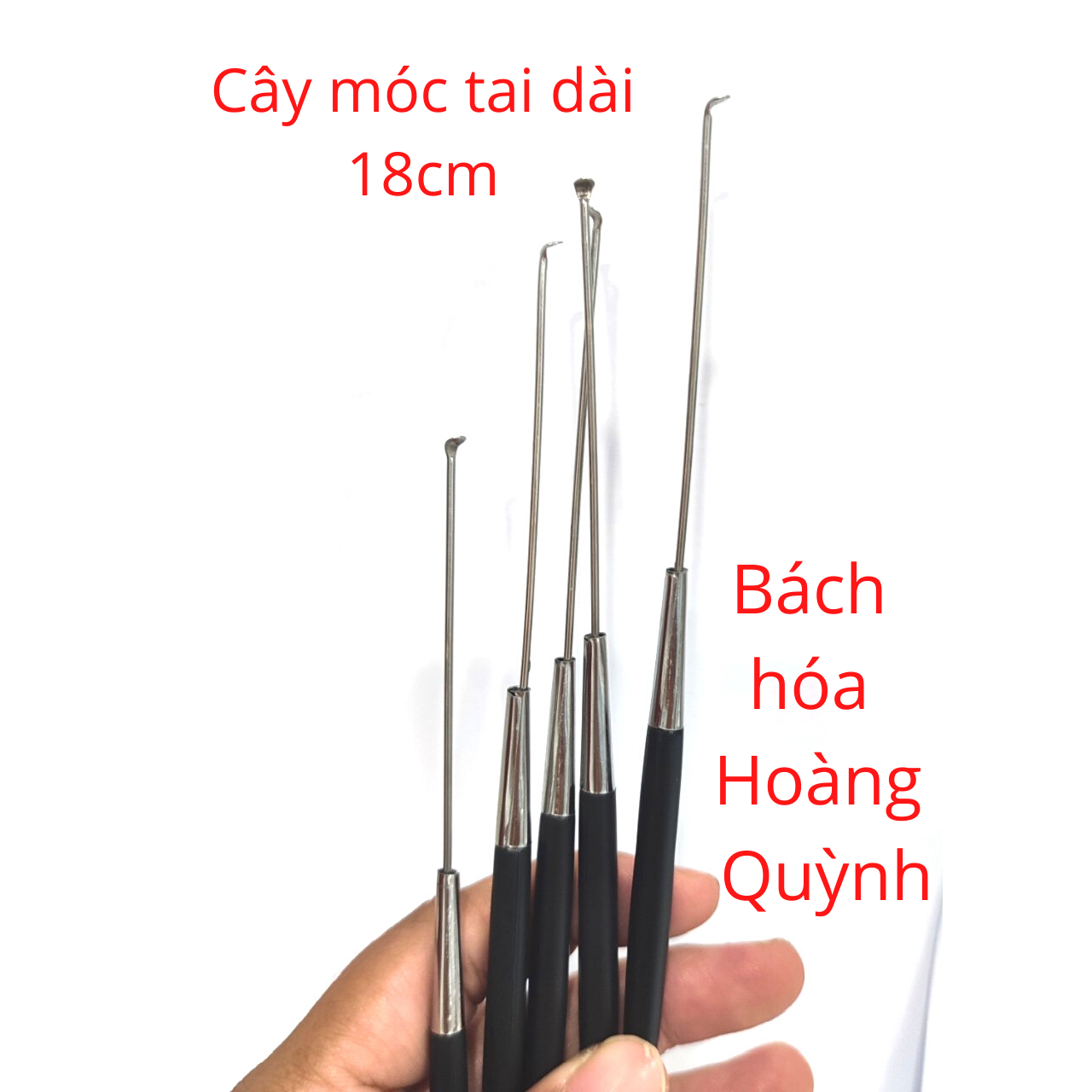 Combo 10 cây móc ráy tai cán đen cao cấp Thanh Sơn.