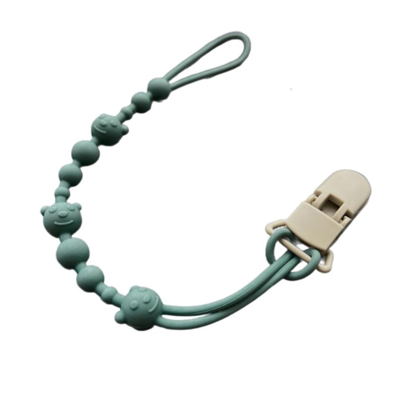 Soothing Pacifier Anti-chain Baby Stroller Anti-loss Chain Baby Silicone Pacifier Clip Toy Biting Glue Lanyard