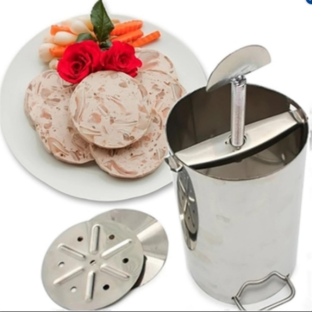 khuôn làm giò xào giò lụa (loại làm 1kg chất liệu inox 304 xịn)