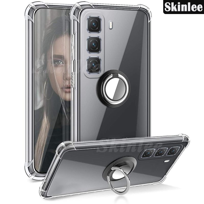 Phone case For infinix Hot 50 / 50 Pro / 50 Pro Plus Back cover Ring Holder Ultra Thin Transparent Car Navigation Soft Silicone Clear cover For infinix Hot 50 Pro+ Cover cases.
