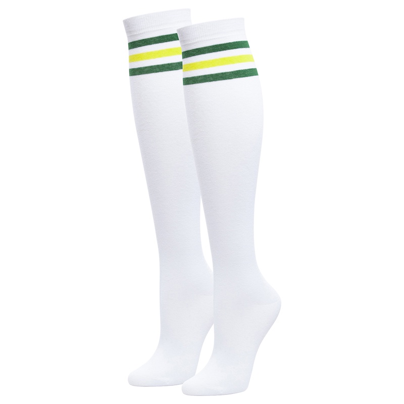Female Summer Casual Sports Socks Women Slim Fit Stockings Breathable Cotton High Stockings Ladies Elastic Over The Knee Socks Tennis Golf Badminton