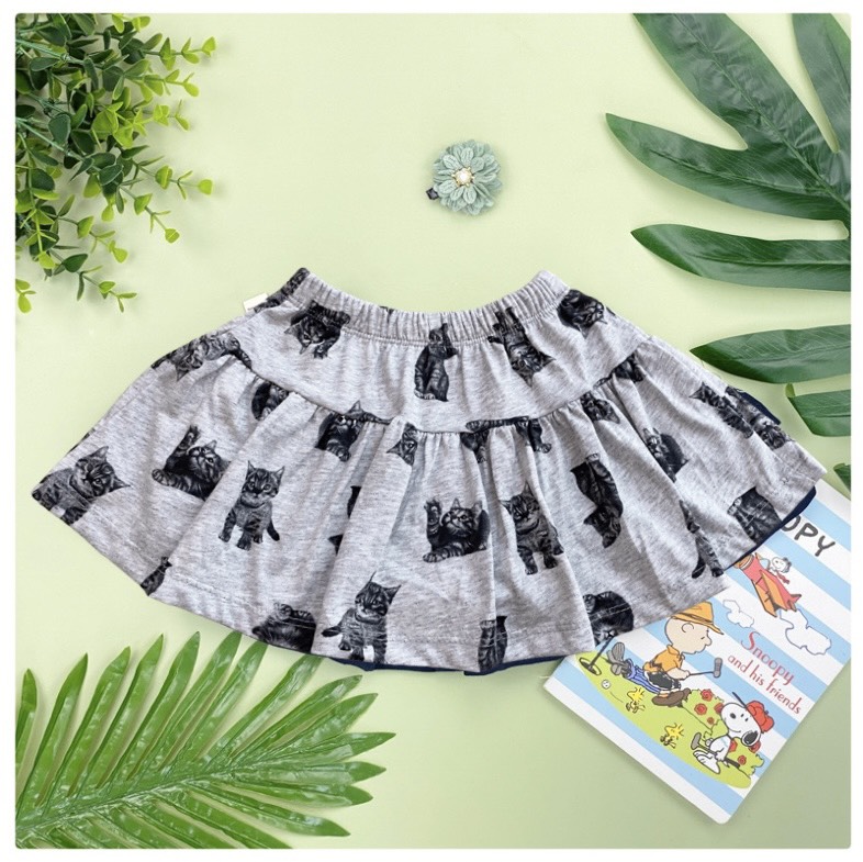 Chân váy thun bé gái có quần bên trong cho bé 10-32kg