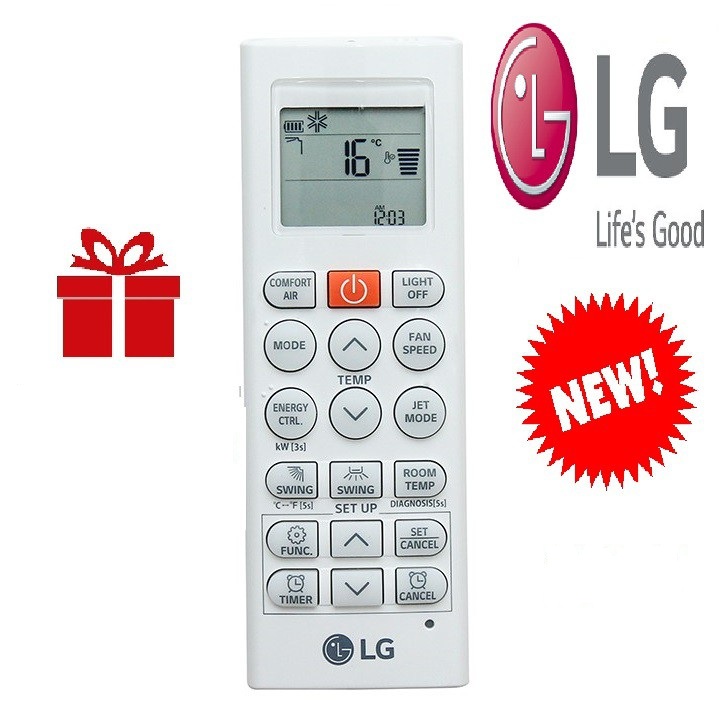 Remote máy lạnh lg mới - điều khiển điều hòa lg mới - tặng pin