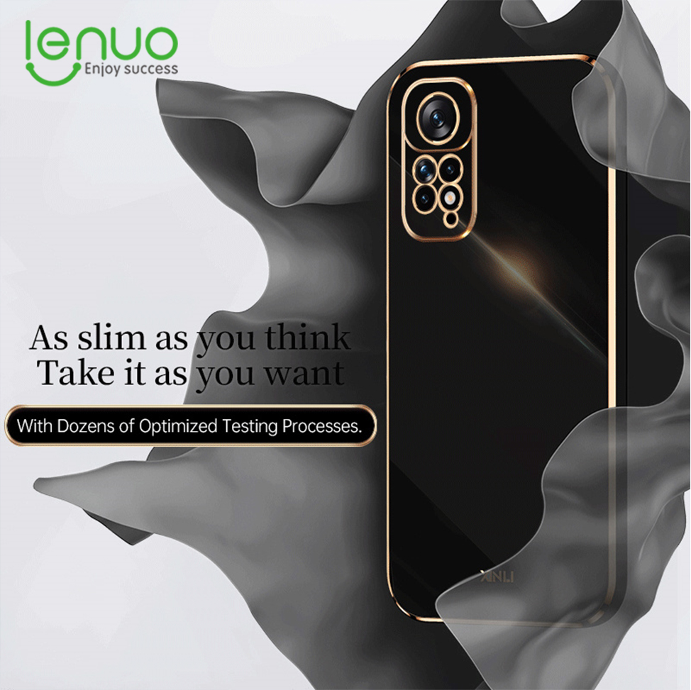 Lenuo Ốp Mềm Mạ 6D Sang Trọng Ốp Điện Thoại Khung Vuông Silicon Cho Xiaomi Redmi Note 11 11S Pro 5G Note 11e Redmi 10 5G Ốp Lưng Lấp Lánh Sáng Bóng