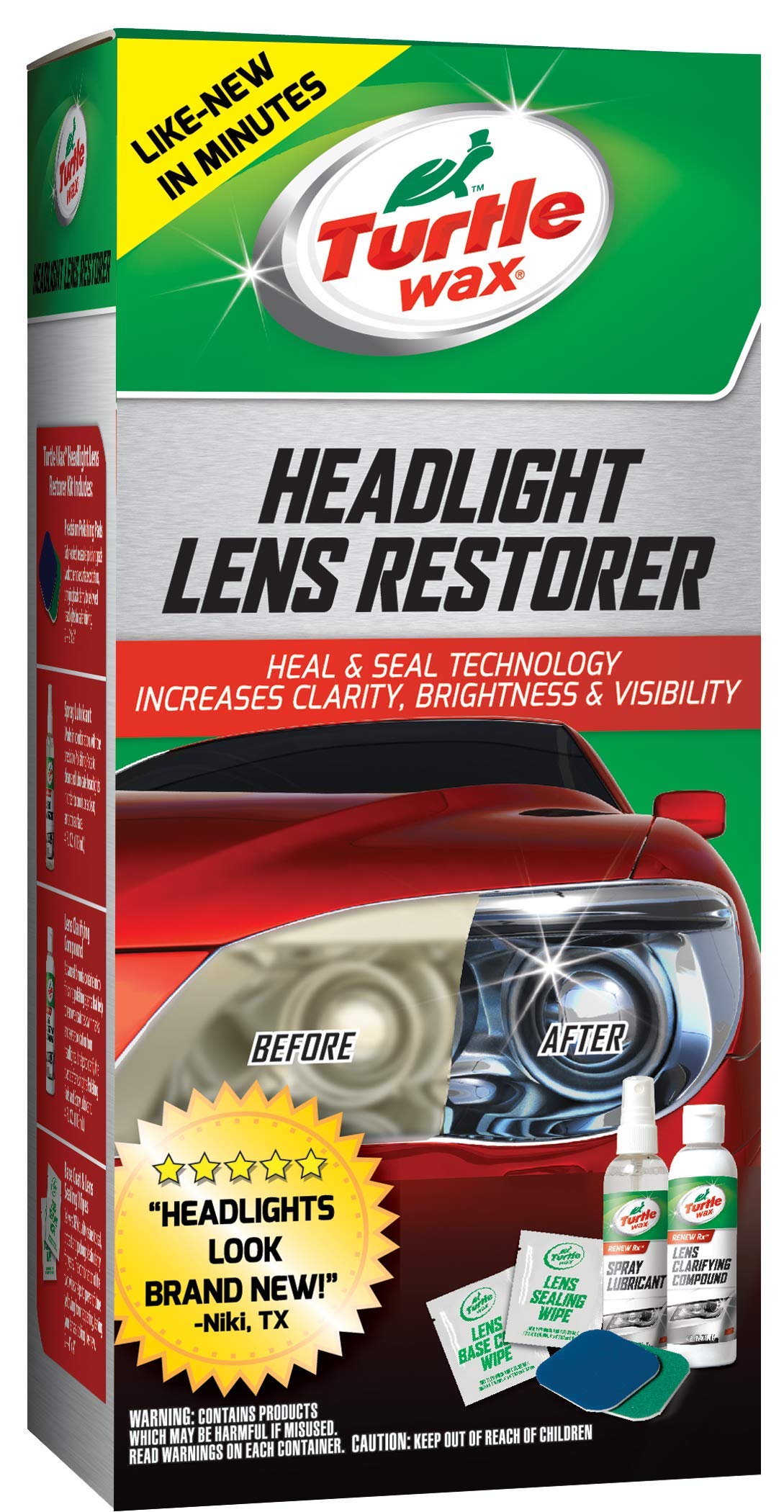 REPTIRE CARE Ⅰ・Ⅱ Turtle Wax Headlight Lens Restorer Kit TW240KT | Lazada Singapore