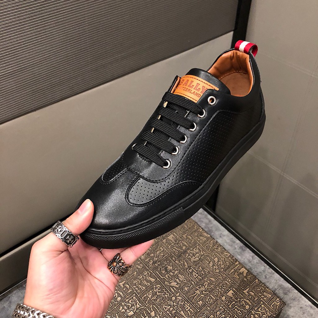 COD】Bally Shoes Black Sneaker | Lazada PH