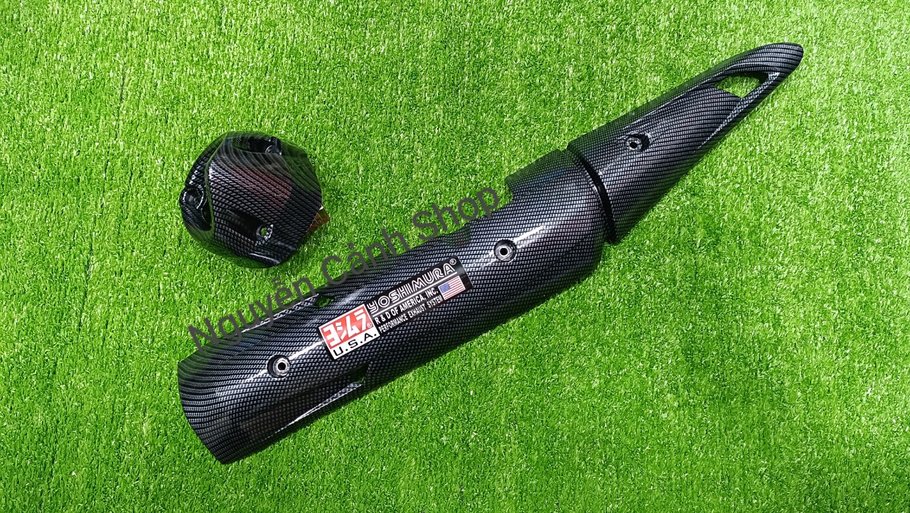 Ốp pô chụp pô carbon exciter 150 có tem