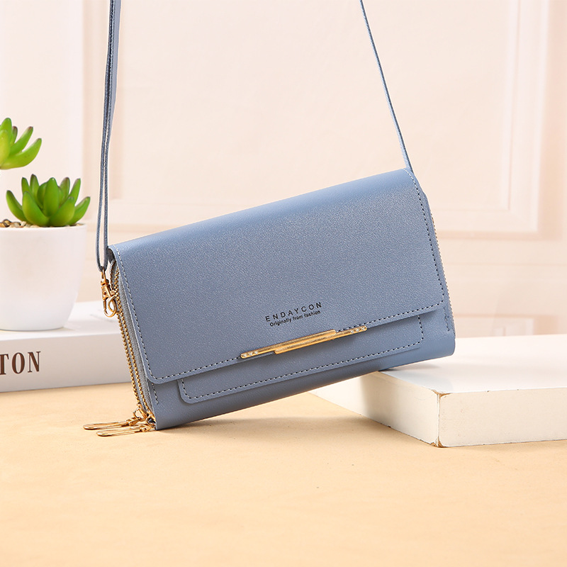 2022 Women's Wallet Korean Version Large Capacity Multifunctional Shoulder Bag Mid length Handheld Bag Zero Wallet Zongsheng