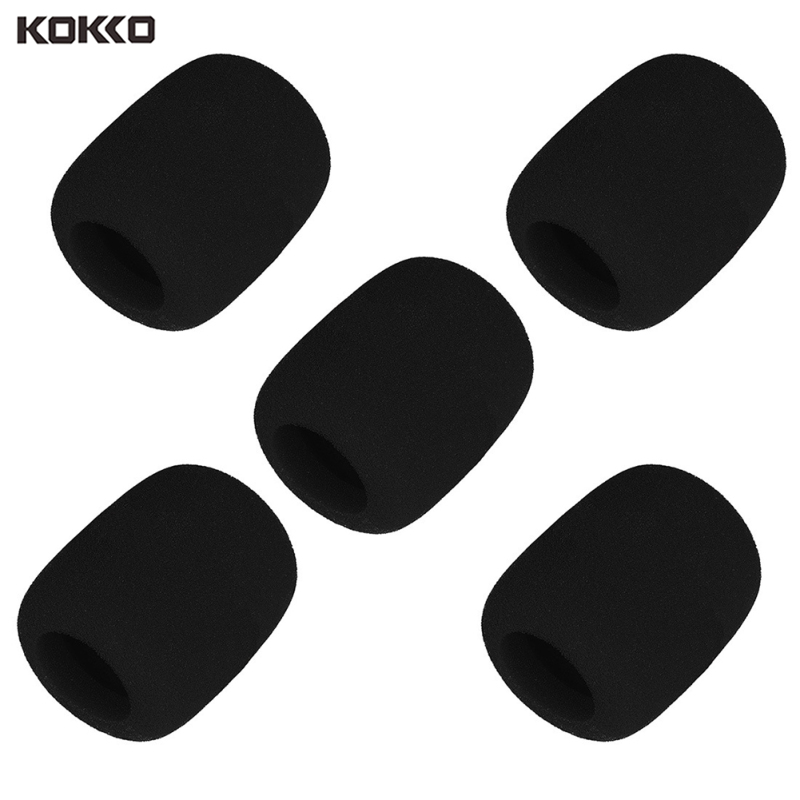 5 Pcs Thickened Microphone Sleeve Non-disposable Sponge Cover Windscreen For Household Ktv Universal Accessories