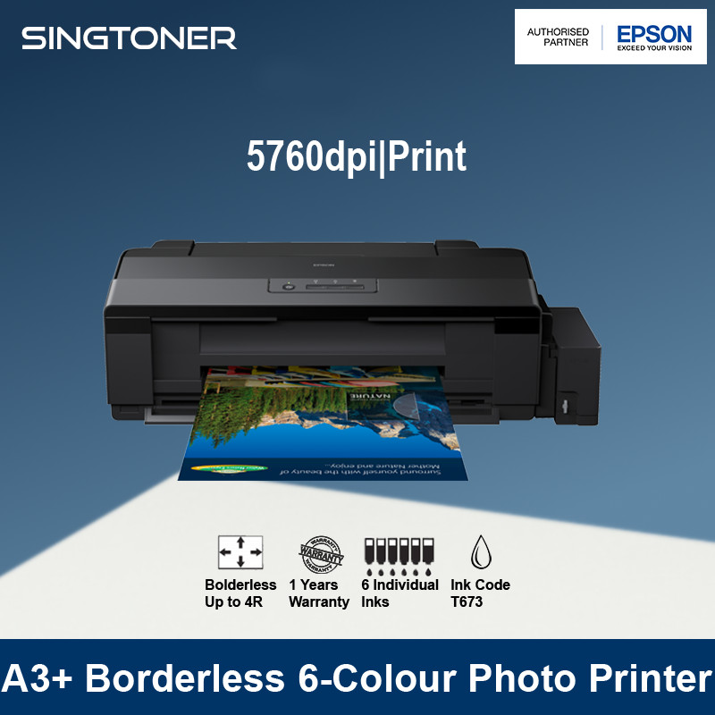 Singapore Warranty Epson L1800 A3 Photo Ink Tank Inkjet Printer Epson 1800 Lazada Singapore