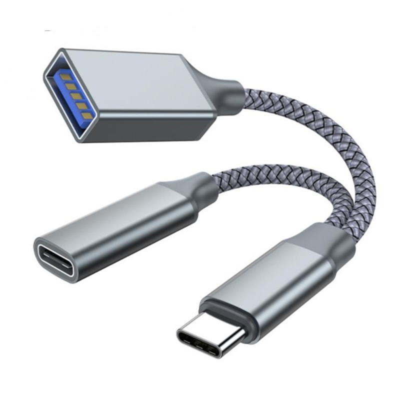 PD10W Fast-Charging USB Type-C To USBC OTG Adapter Cable for Cellphone Laptop