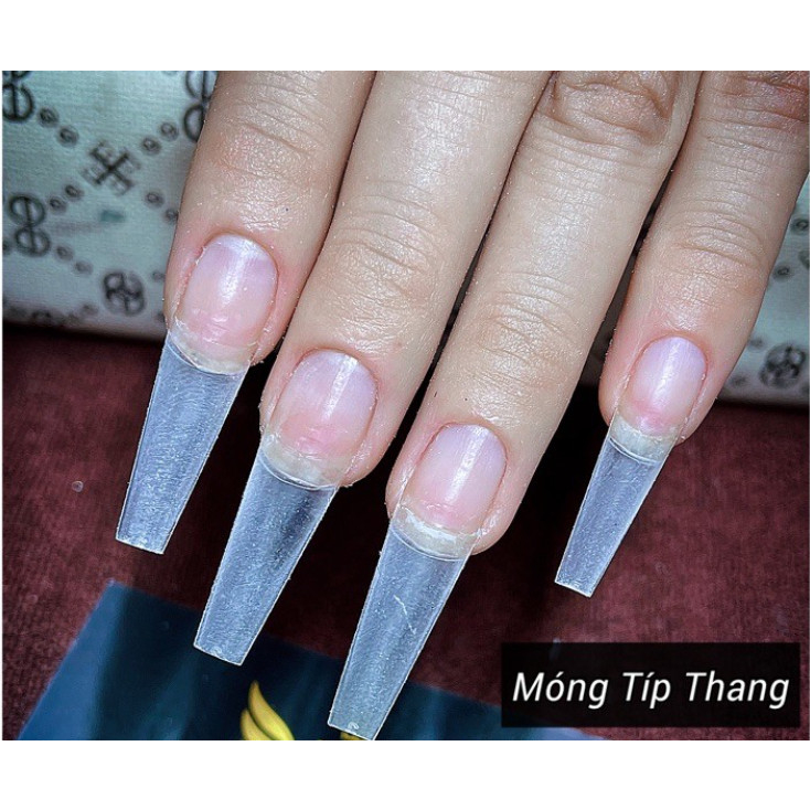 Móng tip thang, móng nối thang, bịch đủ số 500 móng phom chuẩn