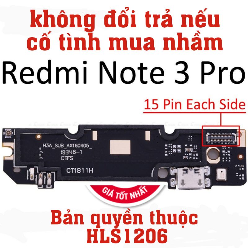 Cụm chân sạc Xiaomi Note 3 /3 Pro
