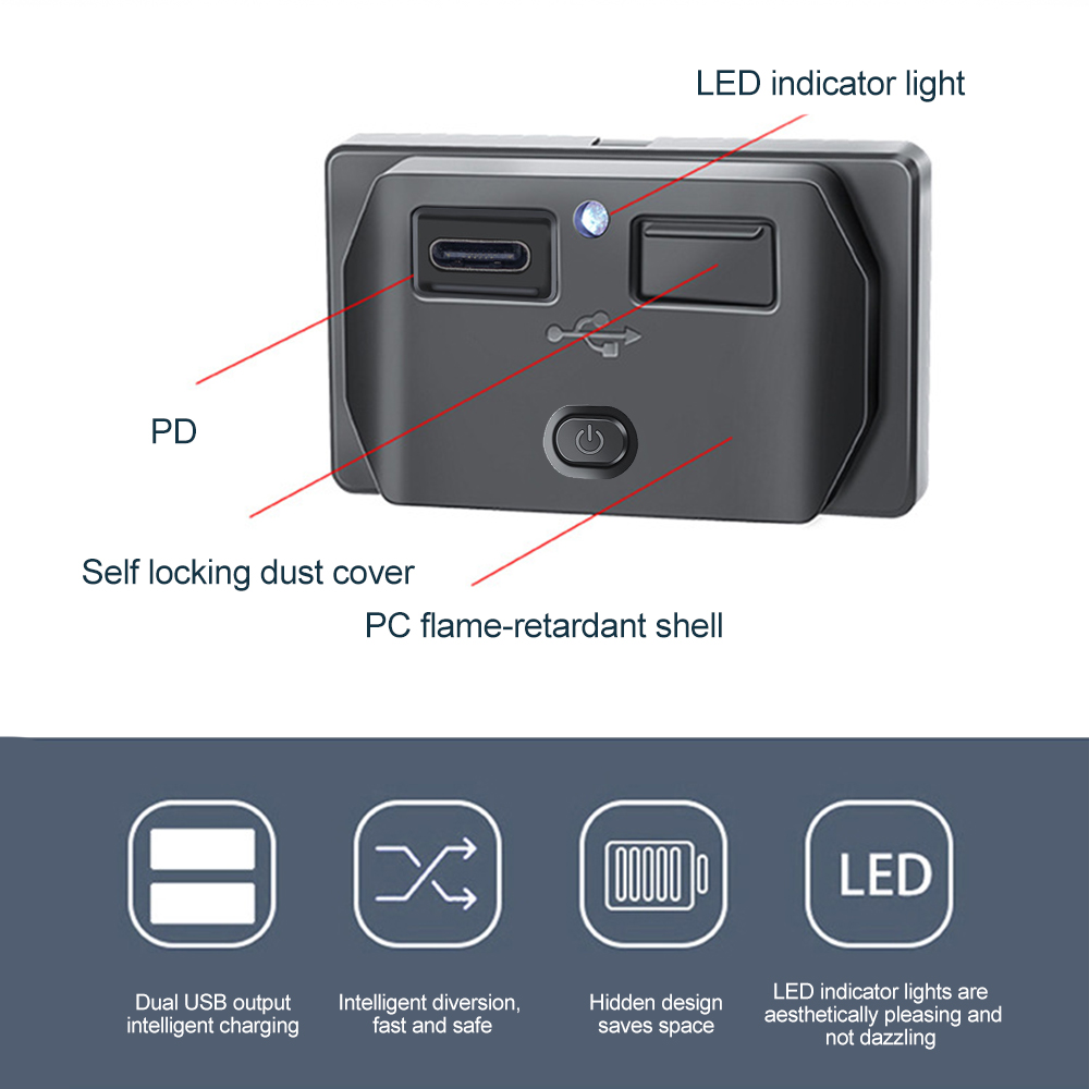 Bluetooth 5.0 Auto FM Transmitter Adapter, PD Typ-C & QC3.0 Auto