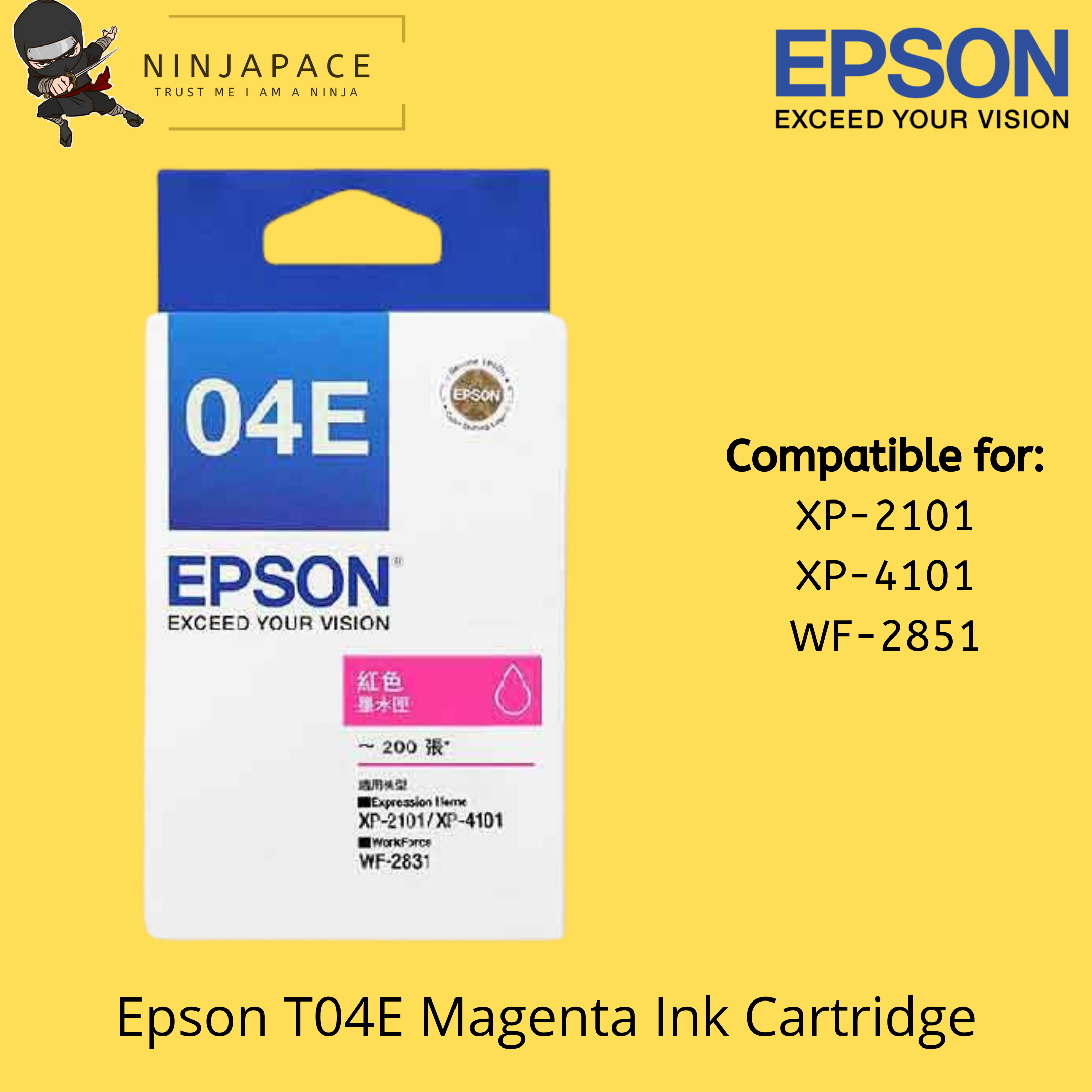 Epson T04E Magenta Ink Cartridge 