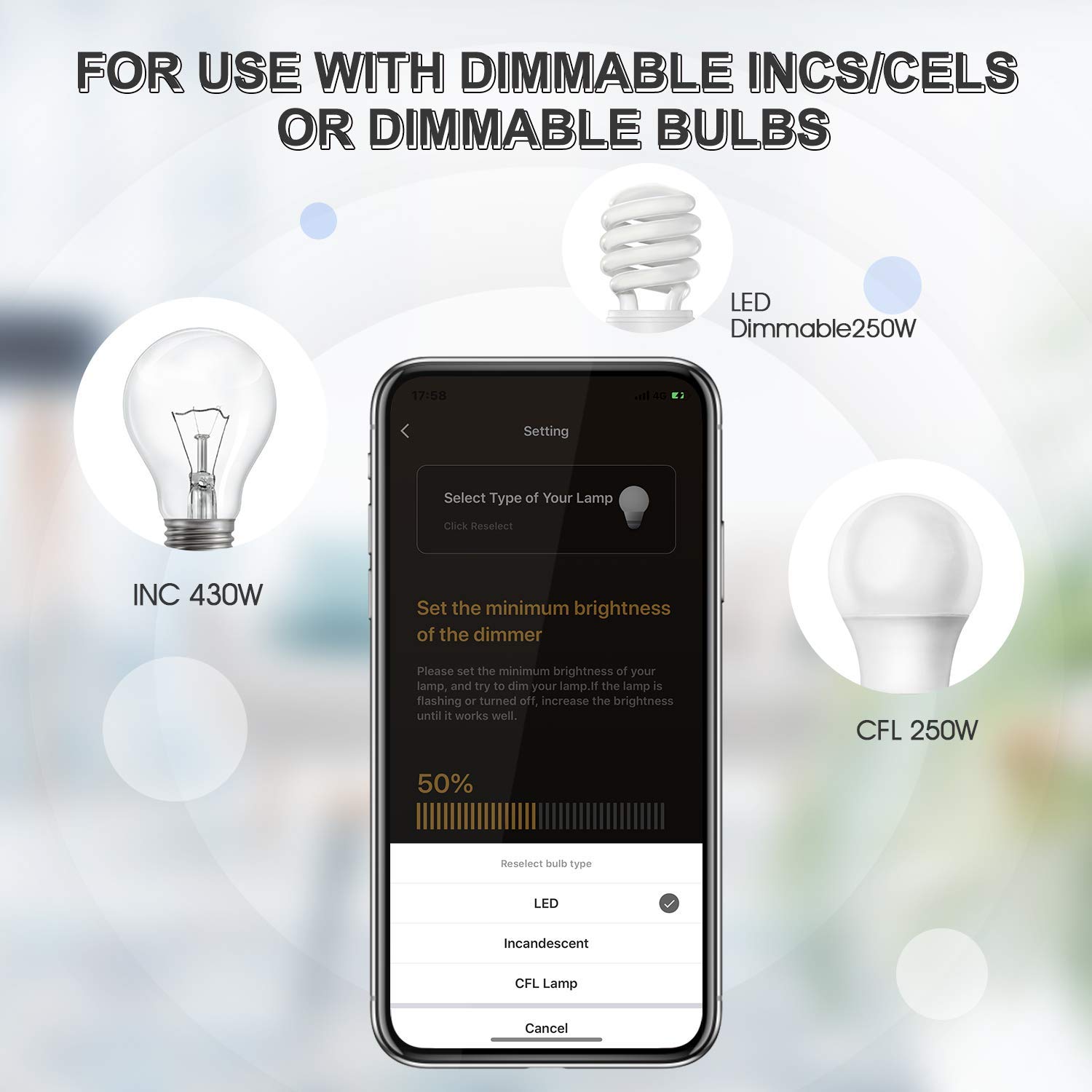 "Etersky Smart WiFi Dimmer Switch,Alexa Touch Wall Light Switches
