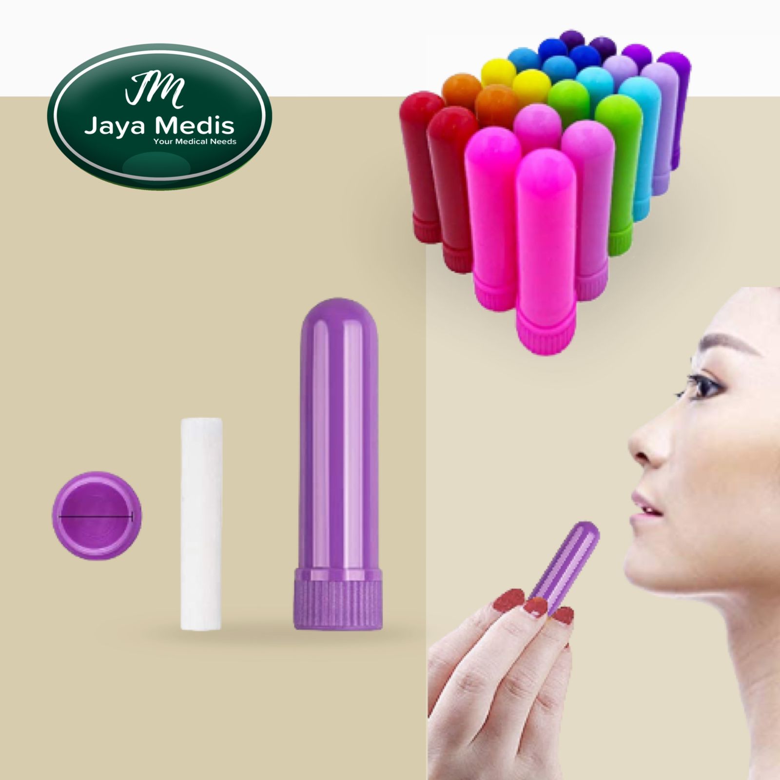 Tabung Inhaler Kosong Plus Stik Aplikator Untuk Aromatherapy | Lazada ...