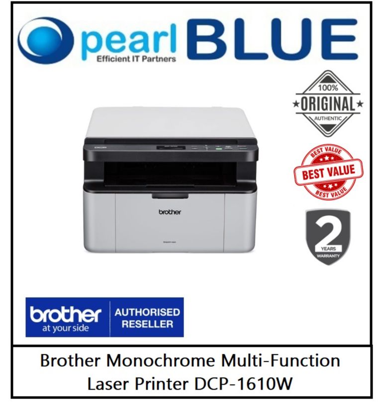 Har råd til Selvrespekt fisk og skaldyr READY STOCK] Brother DCP-1610W - Wireless MonoChrome Laser Printer Scan  Copy | Lazada Singapore