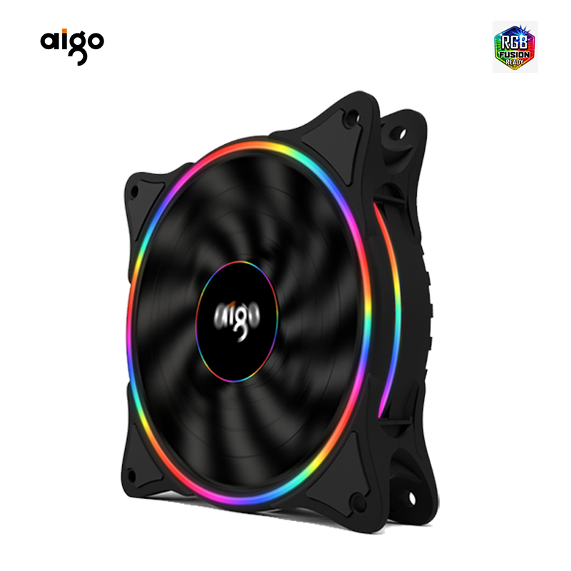 Aigo V1 12cm Black RGB Desktop Case Cooling Fans thumbnail