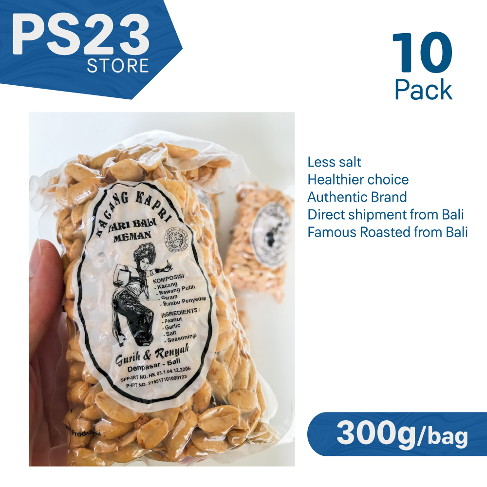 10 pack] Kacang Kapri Tari Bali Bawang Putih, Famous Roasted