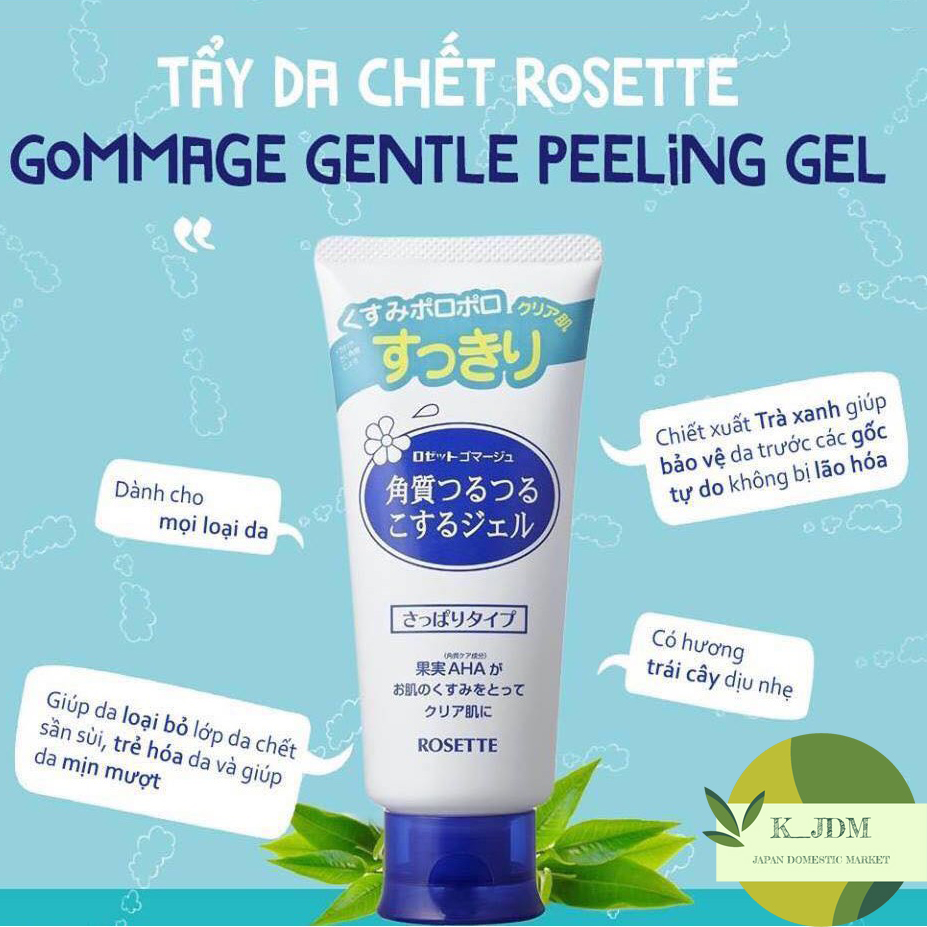 Tẩy tế bào chết Rosette Nhật Bản 120g