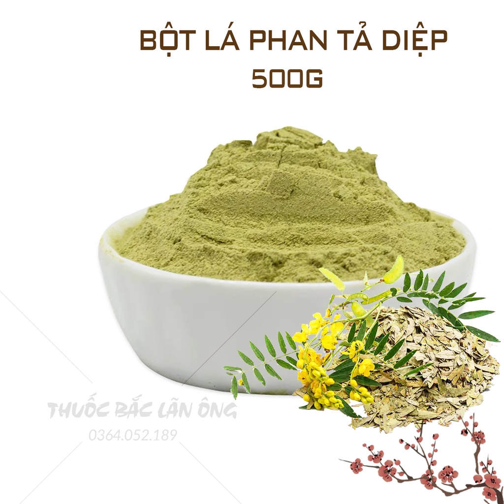 Bột lá phan tả diệp nguyên chất 500g (Hỗ trợ nhuận tràng, táo bón, giảm cân)