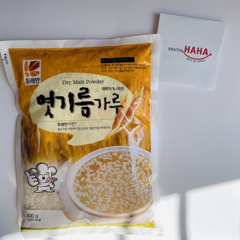 Bột mạch nha hàn quốc làm nước gạo dry malt powder 400gr
