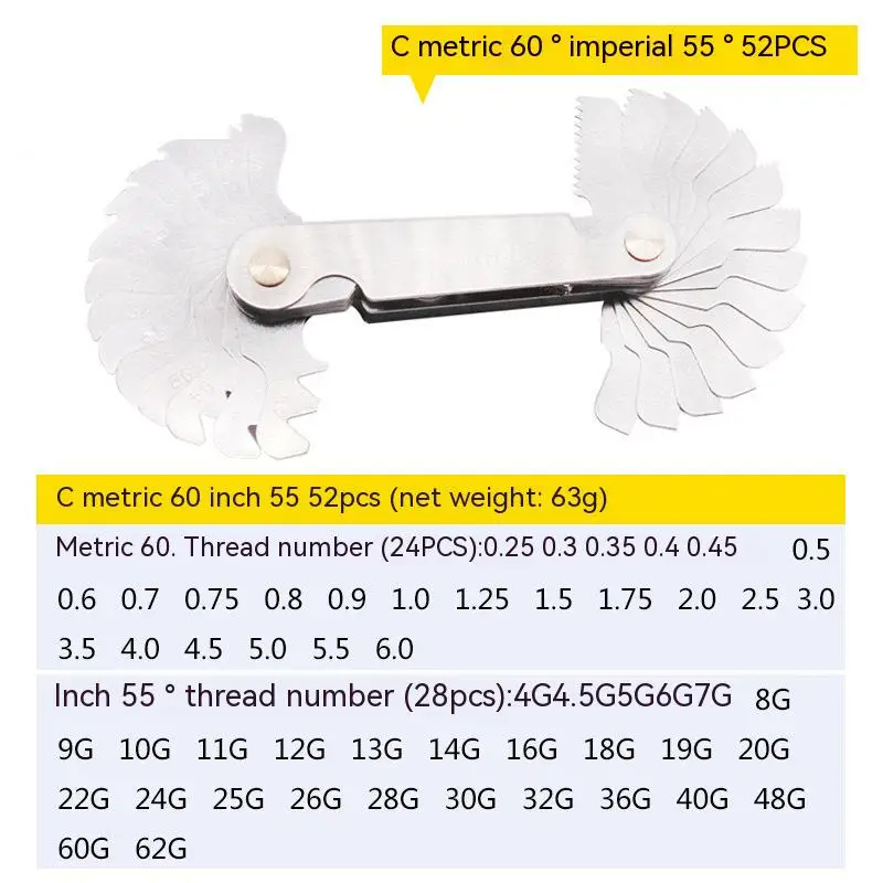 Thread gauge Thread thread gauge rib template thread gauge