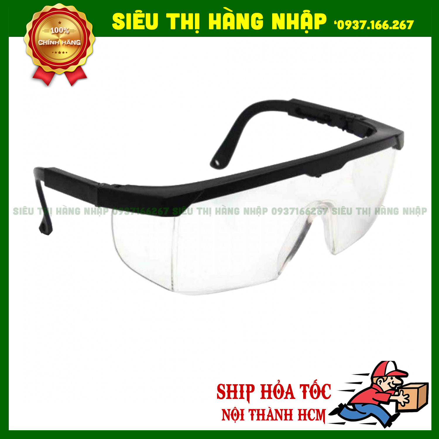 Kính bảo hộ chống bụi - chống virut hàng cao cấp