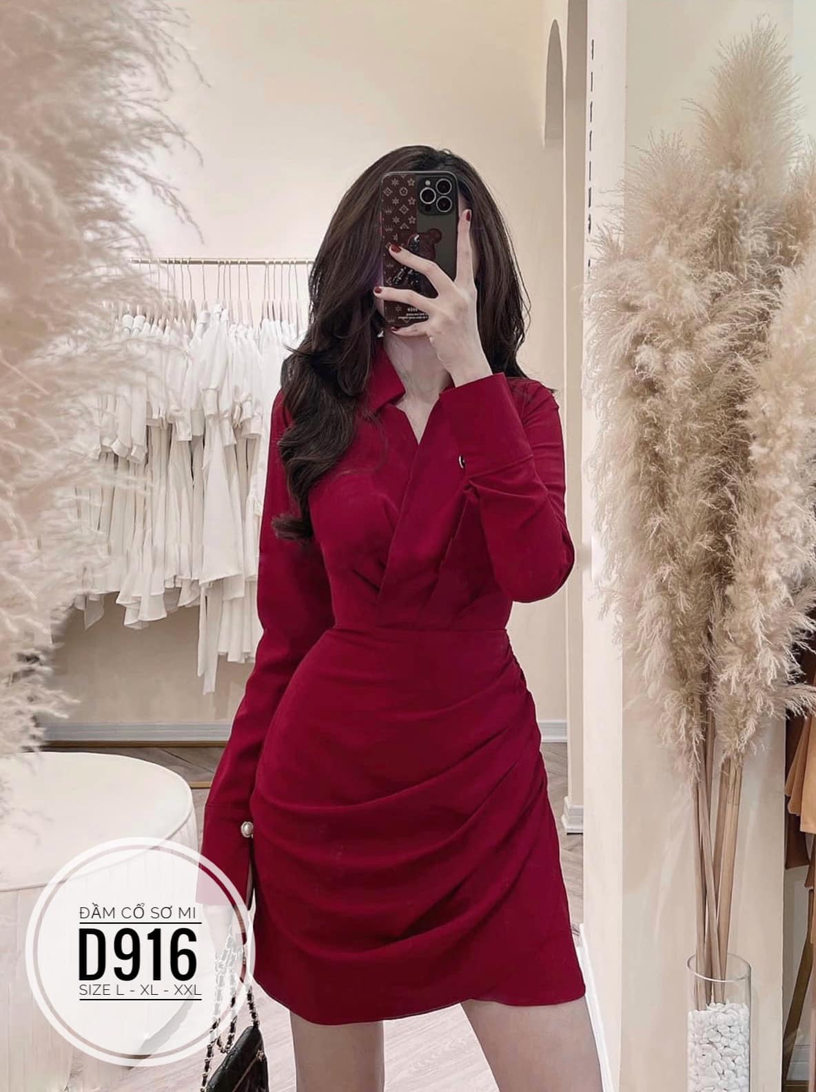 ĐẦM SƠ MI TAY DÀI SANG TRỌNG BIGSIZE (L-XL-2XL)