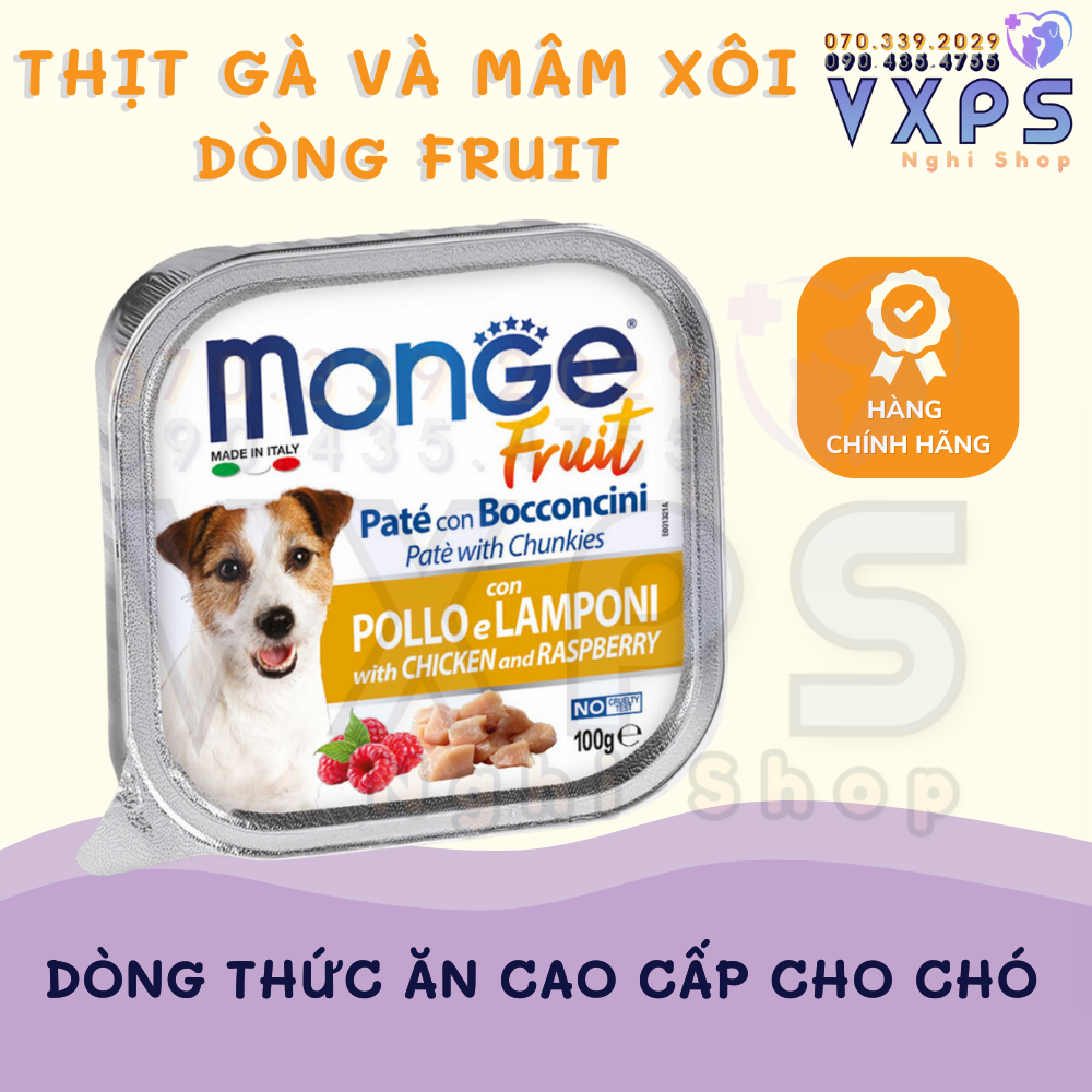 [GIẢM ĐẾN 20% Ở XU] Pate Monge Cho CHÓ Nhiều Vị Thơm Ngon 100g