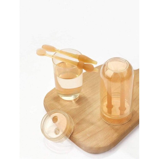 Set Rơ Lưỡi Cho Bé -  Bàn Chải Đánh Răng Cho Bé 0-18 Tháng