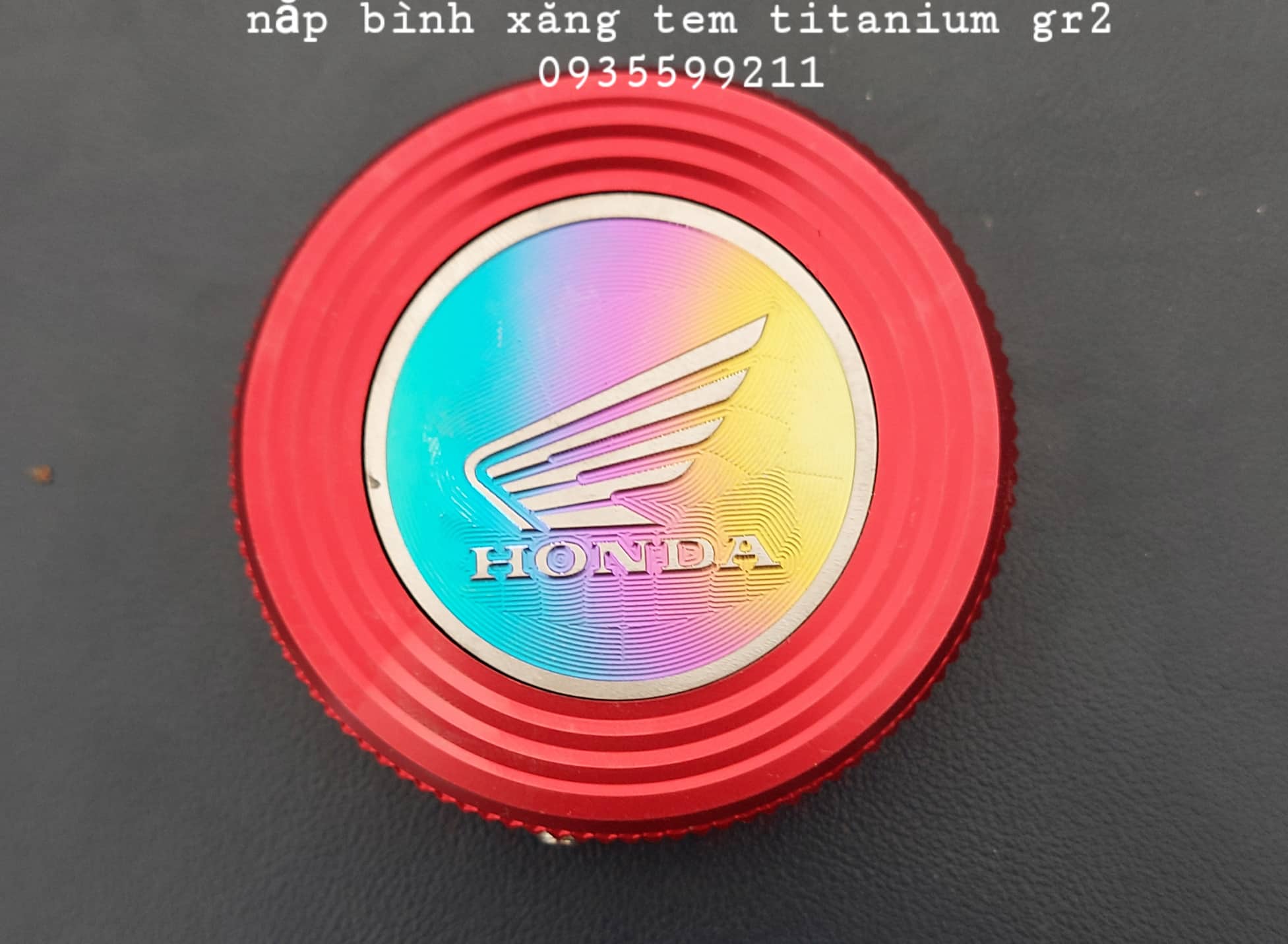 NẮP BÌNH XĂNG NHÔM CNC TEM TITAN