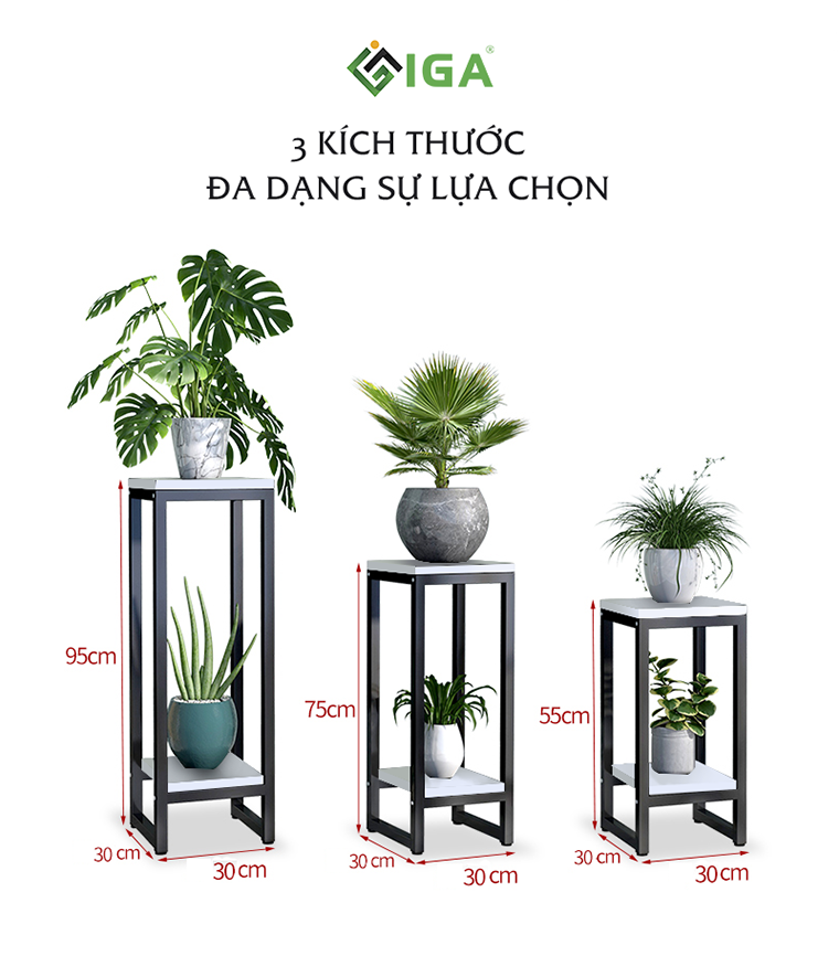 Kệ đê chậu hoa, Kệ sắt đê cây cảnh  - GM48