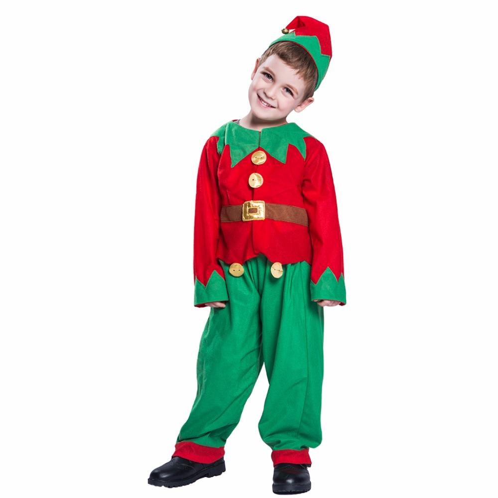 Kids’ Christmas Costumes Elf Outfit Boys Santa Elf Costume Girls Dress Up - Funny Cosplay Party